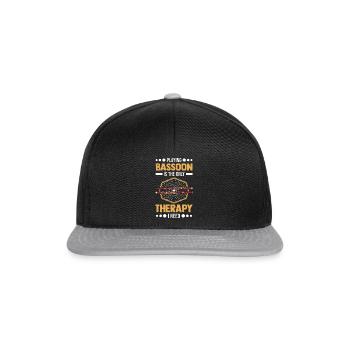 Bassoon Theapie Bassoonist Bassoon player - Snapback Cap - black/grey - Front