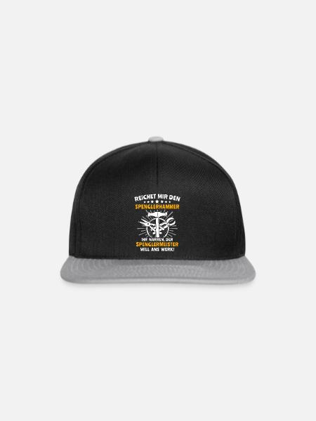 Spengler Spengeln Bauspengler - Snapback Cap - Schwarz/Grau
