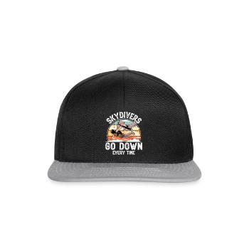 Parachute parachutiste parachutiste - Casquette snapback - noir/gris - Devant