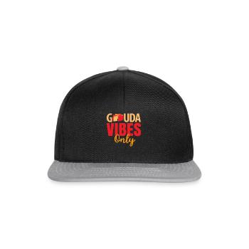 Morceau de fromage Gouda - Casquette snapback - noir/gris - Devant