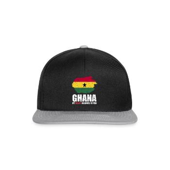 Drapeau du Ghana - Casquette snapback - noir/gris - Devant