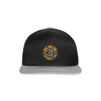 Daddy Father's Day - Dad And Son The Perfect Team - Snapback Cap - black/grey - Front