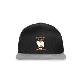 Cadeau de berger australien - Casquette snapback - noir/gris - Devant