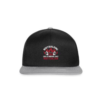 Haltérophilie Bodybuilding Papa Comme Un Papa Normal J - Casquette snapback - noir/gris - Devant