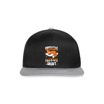 Chemise de couchage Fox - Casquette snapback - noir/gris - Devant