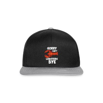 Désolé ne peut pas langoustes bye - Casquette snapback - noir/gris - Devant