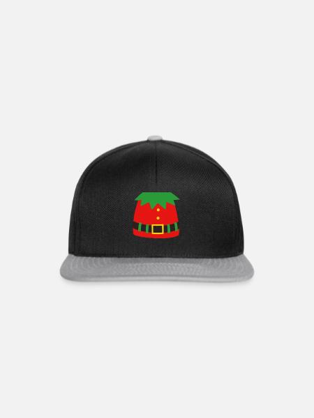 Elfenkostüm Elfe - Snapback Cap - Schwarz/Grau