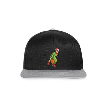 Santa Claus Basketball Player Elf - Snapback Cap - black/grey - Front