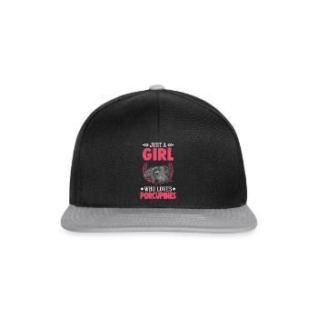 Porcupine Girl Porcupine - Snapback Cap - black/grey - Front