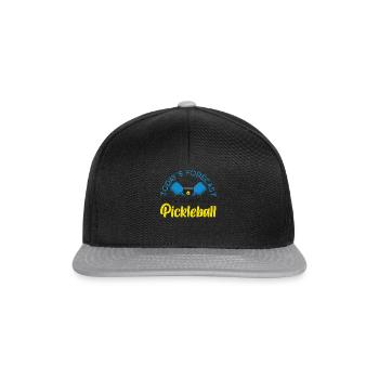 Pickleball Today's Forecast 100% - Snapback Cap - Schwarz/Grau - Vorne