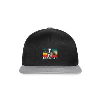 Brooklyn Bridge Vintage New York City Souvenir NY - Snapback Cap - black/grey - Front