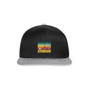 Bruxelles Atomium Science Noyaux atomiques Physique Atome - Casquette snapback - noir/gris - Devant