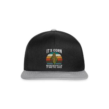 Its Corn A Big Lump With Knobs It Has The Juice - Snapback Cap - black/grey - Front