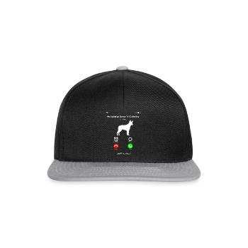 Australian Stumpy Tail Cattle Dog - Snapback Cap - Schwarz/Grau - Vorne