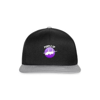 Lila up F15 Eagle Military Kinder Jungen F-15 - Snapback Cap - Schwarz/Grau - Vorne