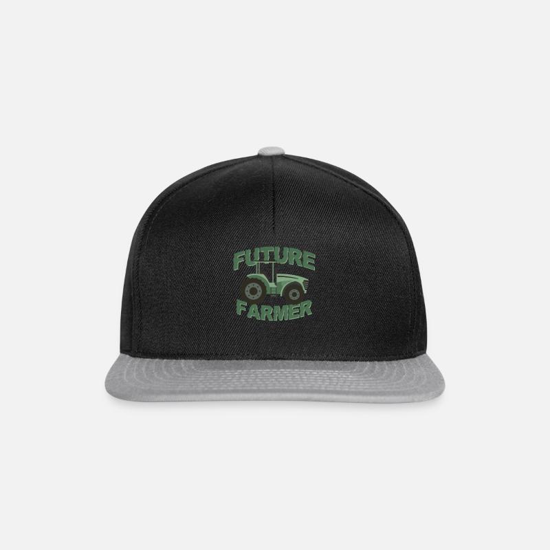 Farming Farmer Tractor Future - Casquette snapback - noir/gris