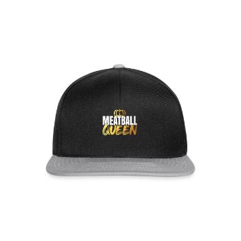 Meatball Meatball Food Gift - Snapback Cap - black/grey - Front