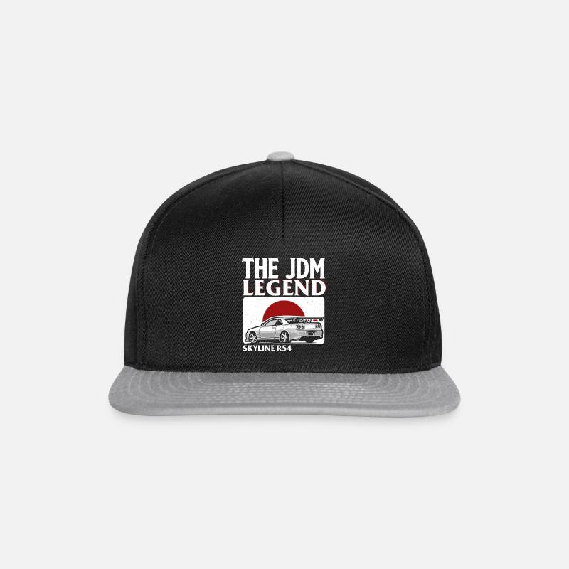 Jdm legend the r34 - Snapback Cap - Schwarz/Grau