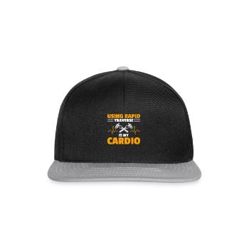 Mechaniker CNC-Bediener CNC-Fräser - Snapback Cap - Schwarz/Grau - Vorne