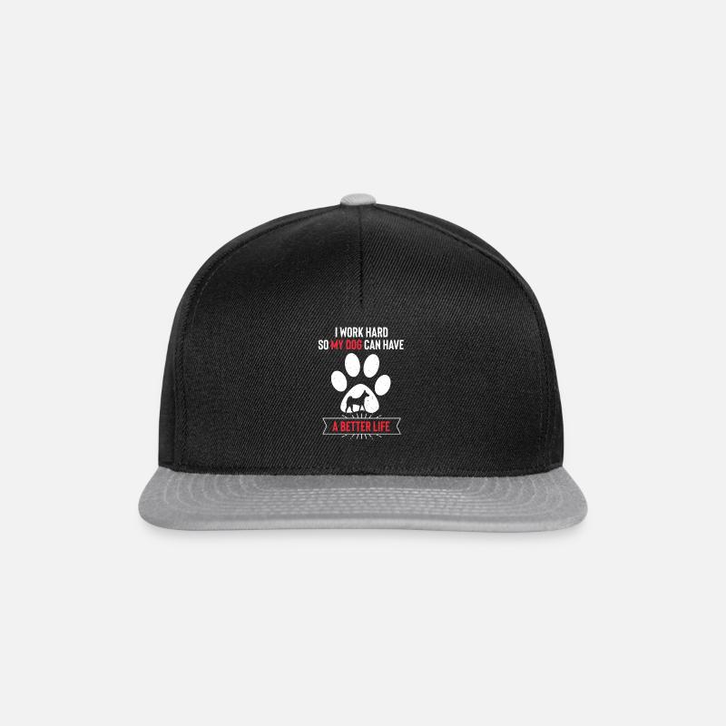 Basenji - Casquette snapback - noir/gris