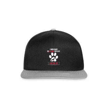 Berger belge malinois - Casquette snapback - noir/gris - Devant