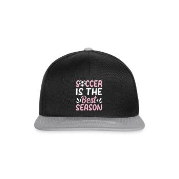 Soccer Player Soccer Lover - Soccer Is The Best Se - Snapback Cap - black/grey - Front