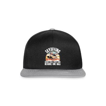 Parachute parachutiste parachutiste - Casquette snapback - noir/gris - Devant