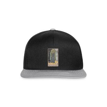 Cat High Priest Tarot Card Design for a Tar - Snapback Cap - black/grey - Front