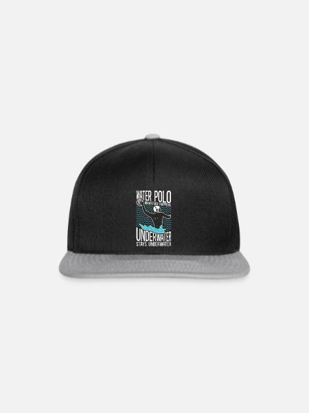 Water Polo Vintage Water Polo What - Snapback Cap - Schwarz/Grau