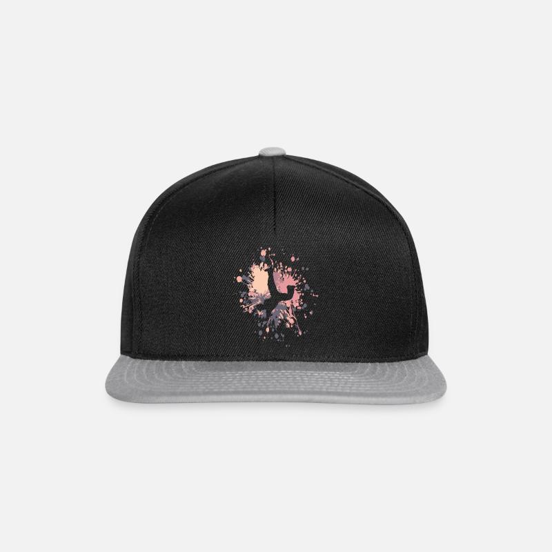 Éclaboussure de couleur de breakdance - Casquette snapback - noir/gris