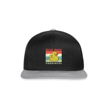 Drôle de canard Dictons Rubber Duck Quack Quack Ducks - Casquette snapback - noir/gris - Devant