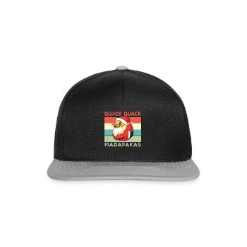 Drôle de canard Dictons Rubber Duck Quack Quack Ducks - Casquette snapback - noir/gris - Devant