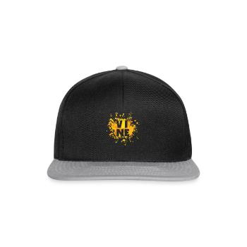 Vine Letter Color Splash - Snapback Cap - black/grey - Front
