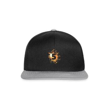 Numéro 5e couleur Splash - Casquette snapback - noir/gris - Devant