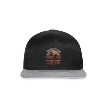 Je ne suis pas à la retraite chez un professionnel Grand Paw Dogs - Casquette snapback - noir/gris - Devant
