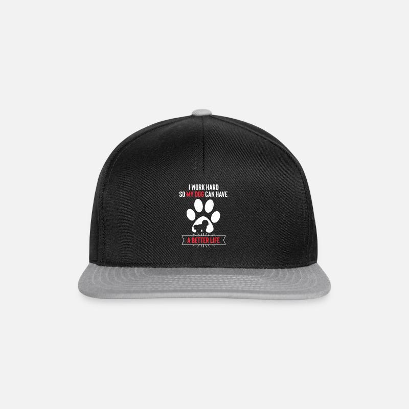 Bichon Frise - Casquette snapback - noir/gris
