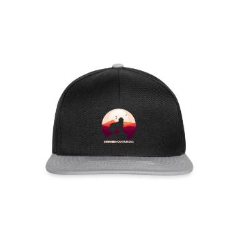 Berner Sennenhund - Snapback Cap - Schwarz/Grau - Vorne