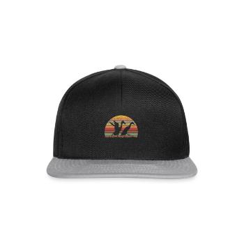 Indian Running Duck Retro Bottle Duck Vintage - Casquette snapback - noir/gris - Devant