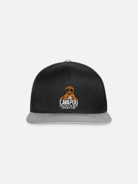 Cavapoo Cavoodle Capoodle Hund - Snapback Cap - Schwarz/Grau