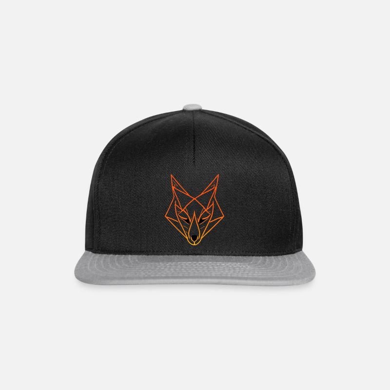 Fuchs Polygon Style - Snapback Cap - Schwarz/Grau