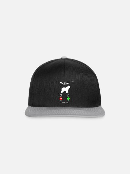 Briard - Berger de Brie - Briarden - Snapback Cap - Schwarz/Grau