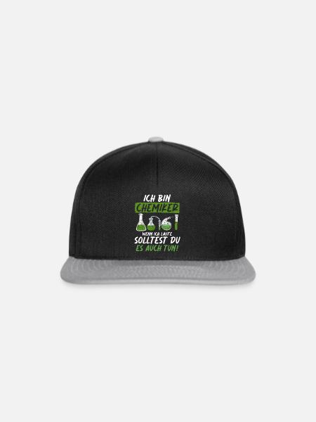 Ich Bin Chemiker Wenn Ich Laufe Solltest Du Es - Snapback Cap - Schwarz/Grau