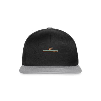 Violin Violinist Retro Vintage - Snapback Cap - Schwarz/Grau - Vorne