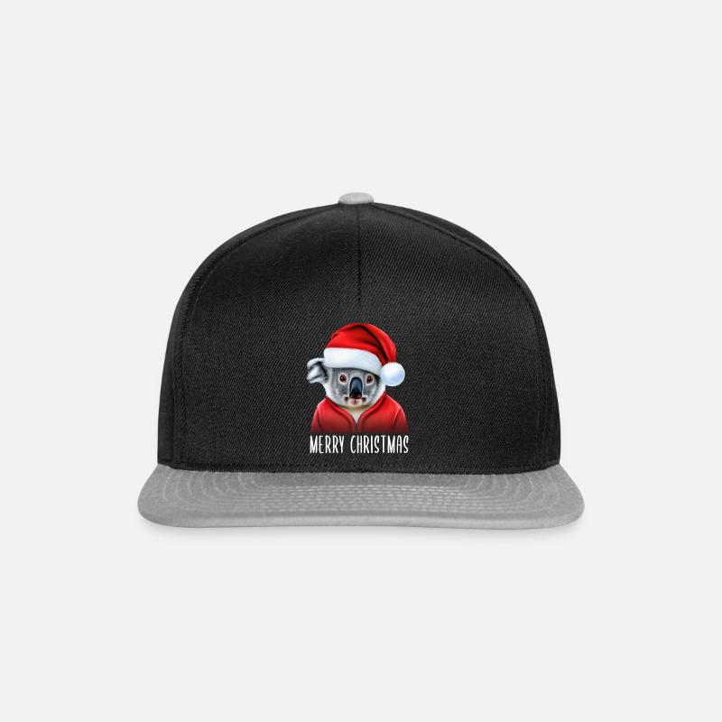Merry Christmas Koala - Snapback Cap - Schwarz/Grau