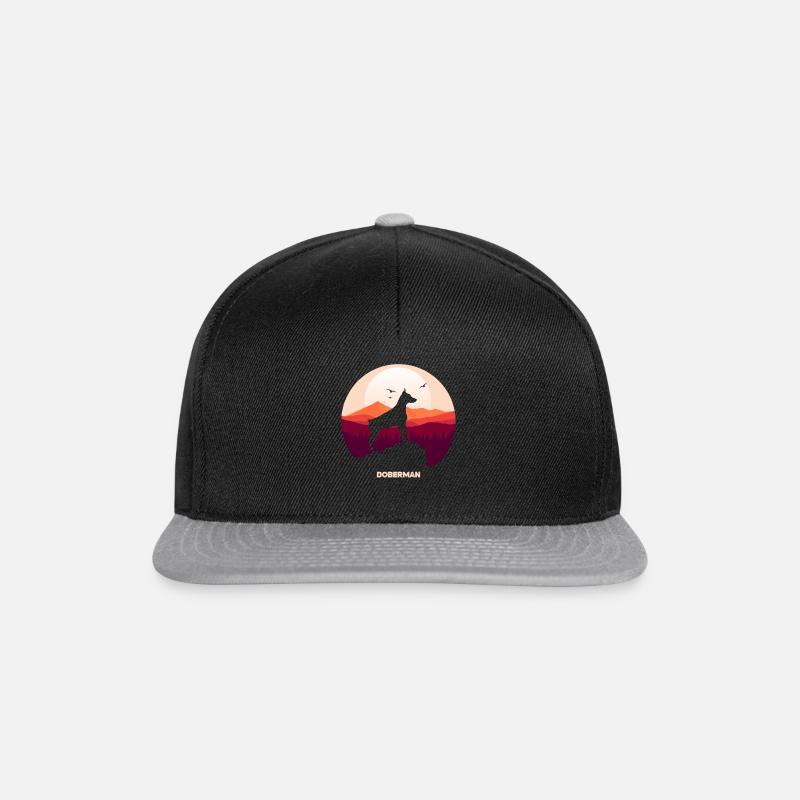 Dobermann - Snapback Cap - Schwarz/Grau