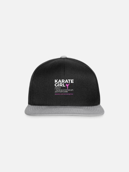 Karate - Snapback Cap - Schwarz/Grau