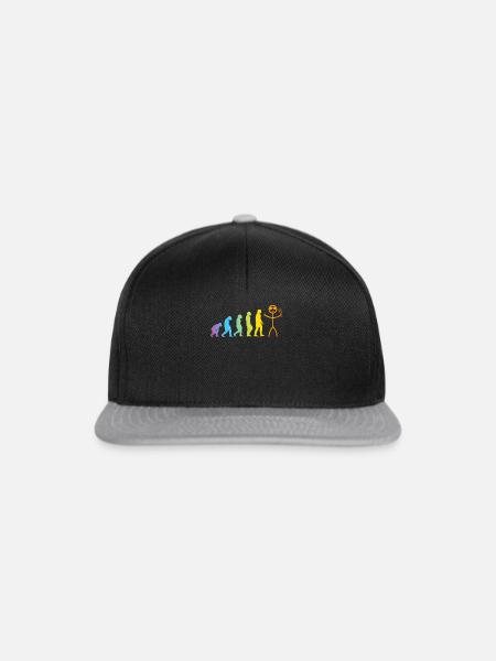 Funny Podcast Evolution Podcast Evolution Podcaste - Snapback Cap - Schwarz/Grau