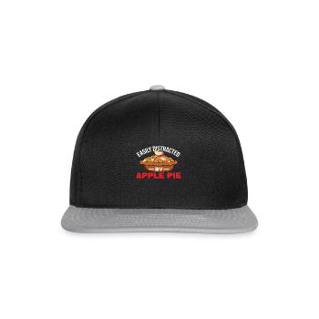 Tarte aux pommes - Casquette snapback - noir/gris - Devant