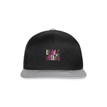 Leben im Wandel Wechseljahre - Snapback Cap - Schwarz/Grau - Vorne