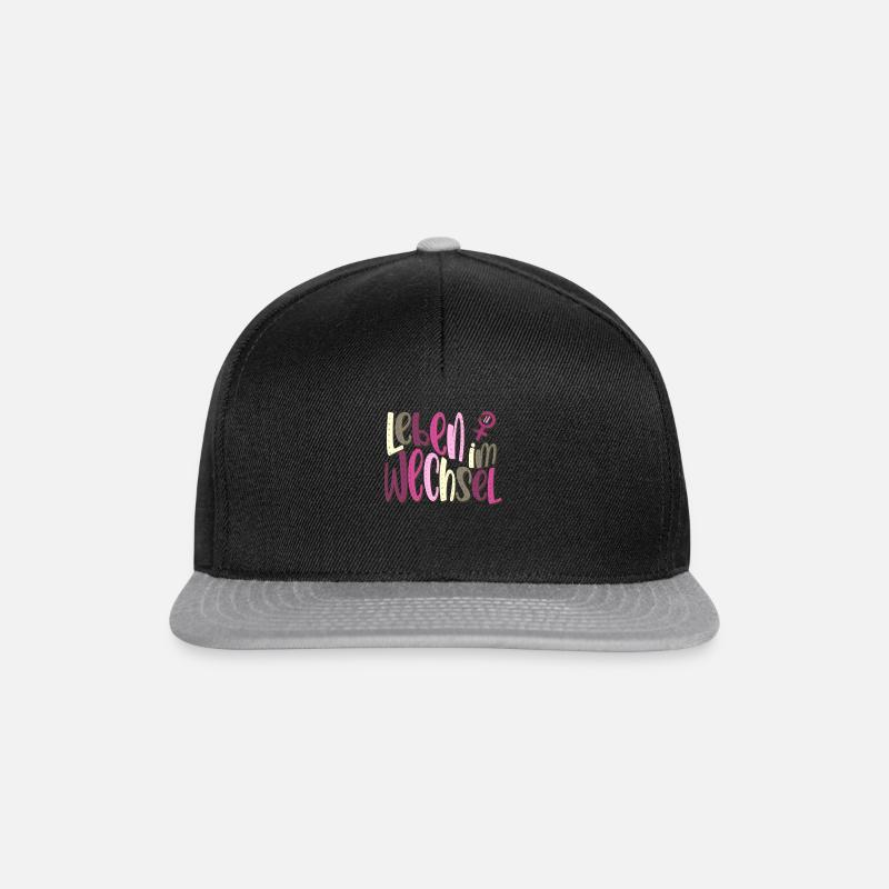 Leben im Wandel Wechseljahre - Snapback Cap - Schwarz/Grau